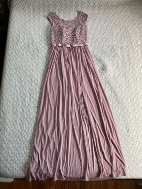 Size 4 Mauve Formal Bridesmaid Dress